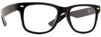 Trendige Nerdbrille 70er 80er fensterglas