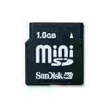 SanDisk 1GB miniSD Card (SDSDM-1024-A10M, Retail Package)