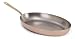 World Cuisine 45234-30 Oval Copper Frying Pan Dia. 11-7/8 Inch