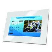 HannsG 7 inch Digital Photo Frame With USB & Card Reader - White