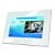 HannsG 7 inch Digital Photo Frame With USB & Card Reader - White