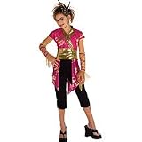 Brotherhood of the Dragon - Elite Ninja Force - Pink Ninja Girl Dress Up Halloween Costume - Child Size Large 12-14