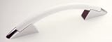 Cabinet Pull, Monte Carlo, Chrome and White