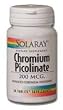 Chromium Picolinate-200 200 mcg By Solaray - 100 Tablets