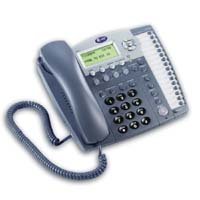 AT&T 984 Four-Line 16 Stations Speakerphone with Answering System and Caller ID/Call Waiting in Titanium Blue