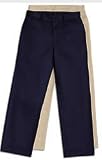 Female Flat Front Pants-Navy