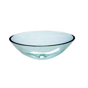 Inello Small Clear Tempered Vessel Sink