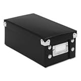 Snap 'n' Store Collapsable Index Card Storage Box, 1000 3x5 Card Capacity, Bla IDESNS01573