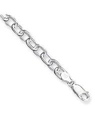 Sterling Silver Fancy Open Link Bracelet QG728-7"