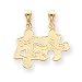 14k 2pc BEST FRIEND PUZZLE Charm