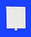 Dollhouse Miniature White Cotton Window Shade