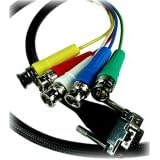BetterCables 2M (6.56 ft)  Silver Serpent VGA/XVGA Breakout Cable - HD15 Male/5 BNCs
