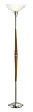 Adesso Hudson Torchiere Lamp, Dark Maple