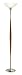 Adesso Hudson Torchiere Lamp, Dark Maple