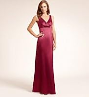 V-Neck Button Back Maxi Dress