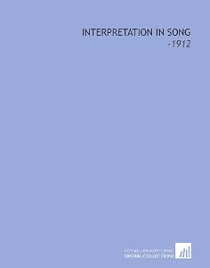 Image of Interpretation in Song: -1912