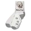 For Bare Feet Dog Breed Bichon Frise Roll Down Sock