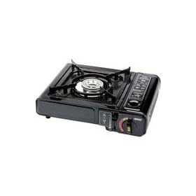 Portable Gas Camping Stove + 1 Litre Whistling Kettle + 4 Refills