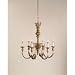Currey & Company 9603 Tuscan Antique Cream 6 Light Revelation Chandelier