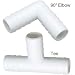 90 TEE HIGH IMPACT PLASTIC