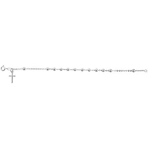 Sterling Silver 30 Inch Rosary Necklace