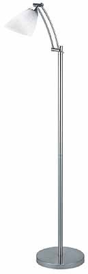 Dapper Floor Lamp With Glass Shade