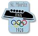 1928 St. Moritz Olympics Five Rings Pin