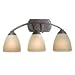 VAX-HS-VLD003BW Helsinki 3L Vanity Light Black Walnut by Vaxcel
