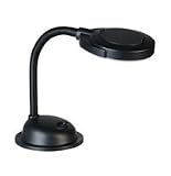 3-Diopter Magnifying Desk Lamp - Black