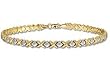 9.5" Mini "XO" Two-Tone Ankle Bracelet