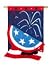 4th of July House Flag