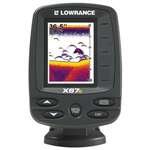 New Lowrance X67C Transom Mount Fishfinder 256 Color Sonar Performer White LED Backlighting Bright