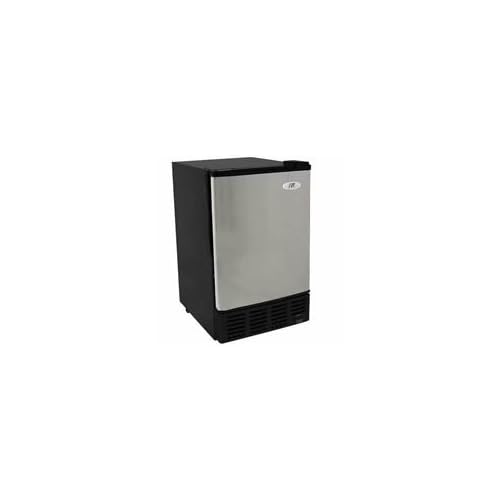 ! Undercounter ice maker IM150US with Stainless steel door with black