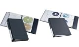 DURABLE - classeur &Atilde;&iexcl; anneaux CD/DVD INDEX 40, pour 40 CD anthracite,Format A4, en PP, avec rabat antipoussi&eacute;re, avec feuilles d'indexation, avec 4 &eacute;tiquettes insc