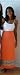 Salmon Wrap Around Skirt