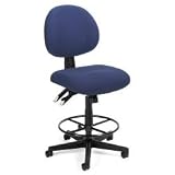 Burgundy Fabric OFM 24 Hour Task Chair (Drafting Kit)