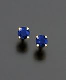 Children's 14k Gold Sapphire Earrings