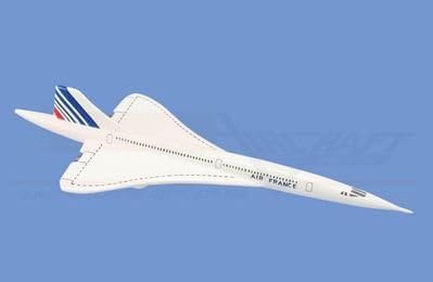 Mini Concorde, Air France Airplane Model Toy. The Model plane includes desk stand.