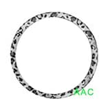 Animal Print Steering Wheel Cover - Snow leopard