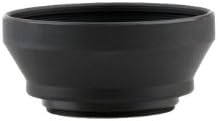 Uwinka Replace HR-2 Screw-in Rubber Lens Hood Compatible for Nikon AF Nikkor 50mm f/1.4D Color Black