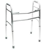 Medline Extra-Wide Two Button Walker, 500 lb. Capacity