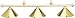 55" Brass Pool Table Lights with Brass Metal Shades 55" Brass Pool Table Lights with Brass Metal Shades