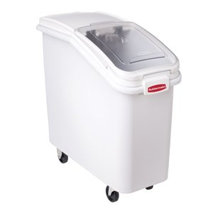 BIN INGREDNT HNGD LID WH, EA, 11-0683 RUBBERMAID COMMERCIAL INGREDIENT BINS