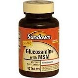 Glucosamine With MSM Dietary Supplement Tablets, By Sundown - 90 Tablets