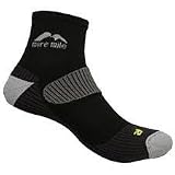 Adults More Mile cushioned LONDON running sock in Black