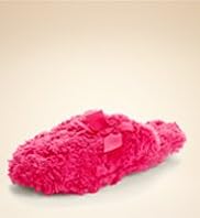 Faux Fur Bow Swirl Slippers