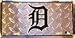 Detroit Tigers Logo Diamond Plate Style License Plate