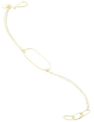 Melissa Joy Manning "Classic" 14k Gold Forged Oval Chain Bracelet