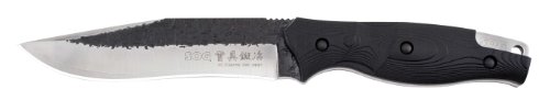 SOG Specialty Knives & Tools FG01-L Forge Knife with Straight Edge Fixed 6-Inch San Mai VG-10 Steel Hammer Forged Blade and Handle, Satin Finish SOG Specialty Knives & Tools FG01-L Forge Knife with Straight Edge Fixed 6-Inch San Mai VG-10 Steel Hammer Forged Blade and Handle, Satin Finish