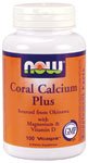 Coral Calcium Plus by NOW Foods - Minerals (1.43g - 100 Vegetarian Capsules)